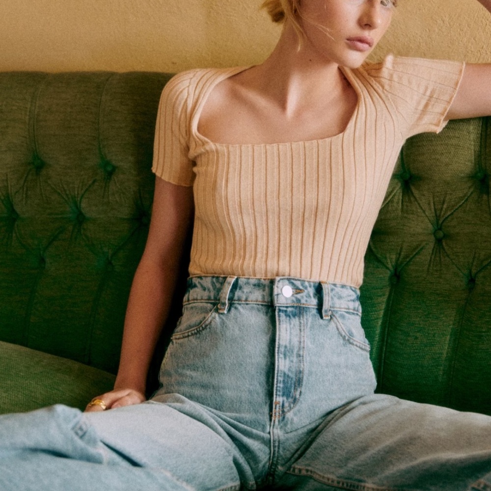 Sezane knit top NWT